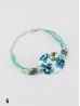 Fashion Flower Print Shell Bracelet