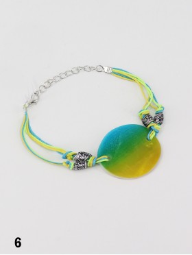 Fashion Gradient Print Shell Bracelet