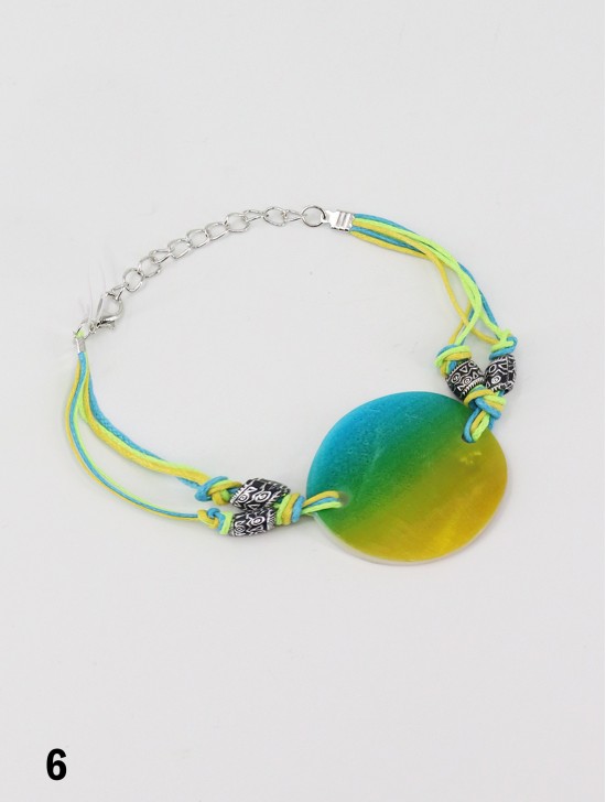 Fashion Gradient Print Shell Bracelet