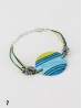 Fashion Line Print Shell Bracelet