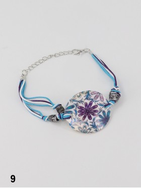 Fashion Flower Print Shell Bracelet