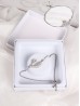 Adjustable Rhinestone Stretch Bracelet W/ Swan Pendant Adjustable Rhinestone Stretch Bracelet W/ Swan Pendant