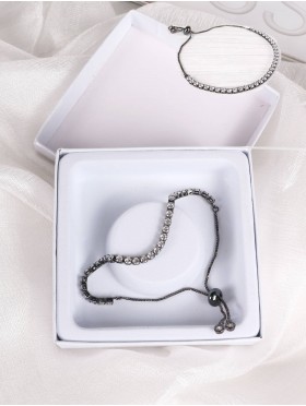 Adjustable Rhinestone Stretch Bracelet 