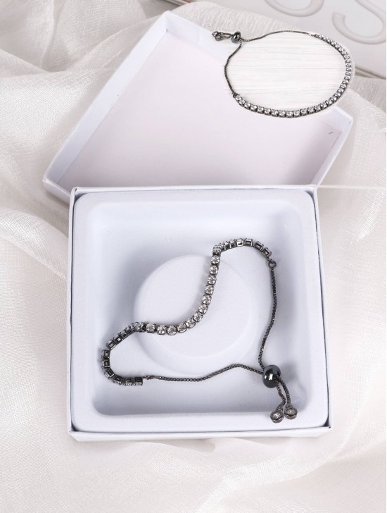 Adjustable Rhinestone Stretch Bracelet 