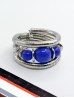 Natural Stone Silver Wrap Bracelet