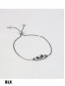 Adjustable Rhinestone Stretch Bracelet W/ Swan Pendant