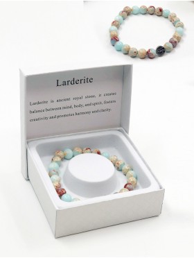 Larderite Blessing Bead Bracelets with Gift Box 