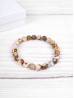 Zebra Jasper Blessing Bead Bracelets with Gift Box.