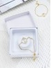 "As Brave as a Butterfly" Adjustable Rhinestone Stretch Bracelet W/ Butterfly 