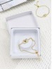 Adjustable Rhinestone Stretch Bracelet W/ Heart with Gift Box