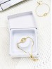 "Friendship Forever" Adjustable Oval Rhinestone Stretch Bracelet
