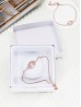 "Friendship Forever" Adjustable Oval Rhinestone Stretch Bracelet