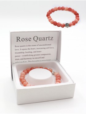 Red Quartz Bead Bracelets with Gift Box