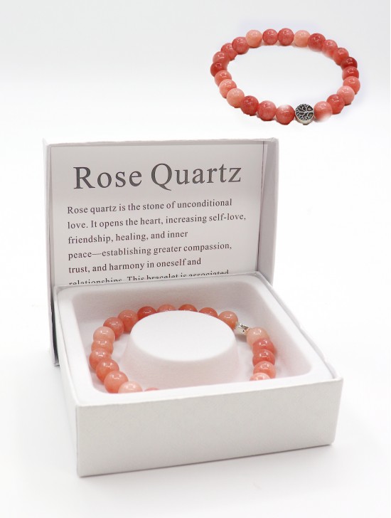 Red Quartz Bead Bracelets with Gift Box