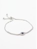 "Evil Eye, Good Luck & Protection" Adjustable Evil Eye Rhinestone Stretch Bracelet