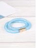 Crystal Filled Tube Mesh Magnetic Bracelet