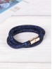 Crystal Filled Tube Mesh Magnetic Bracelet