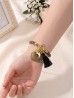 “Live Laugh Love” Metal Bronze Vintage Bracelet with Gift Box
