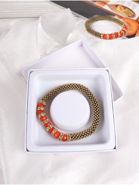 TEXTURE BEAD BRACELET W/ Gift Box 