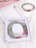 RHINESTONE LINK BRACELET W/ GIFT BOX 