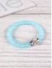Crystal Filled Tube Mesh Magnetic Bracelet
