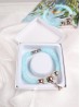 SPARKLE TUBE BRACELET W/ PENDANT and Gift Box 