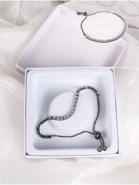 Adjustable Rhinestone Stretch Bracelet 