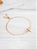 Adjustable Rhinestone Stretch Bracelet W/ Dragonfly 