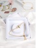 Adjustable Rhinestone Stretch Bracelet W/ Dragonfly 