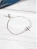 Adjustable Rhinestone Stretch Bracelet W/ Dragonfly 