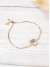 Adjustable Rhinestone Stretch Bracelet W/ Owl