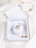 Adjustable Rhinestone Stretch Bracelet W/ Owl