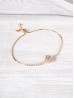 Adjustable Rhinestone Stretch Bracelet W/ Swan 