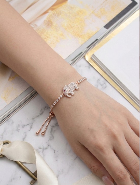 Adjustable Elephant Rhinestone Stretch Bracelet Adjustable Elephant Rhinestone Stretch Bracelet