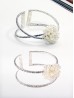 Rhinestone & Pearl Stretchy Bracelet or Napkin Ring