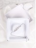 Adjustable Rhinestone Stretch Bracelet W/ Swan With Gift Box 