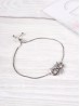 Adjustable Rhinestone Stretch Bracelet W/ Owl and Gift Box 