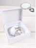 Heart Pendant Link Bracelet  W/ Gift Box 