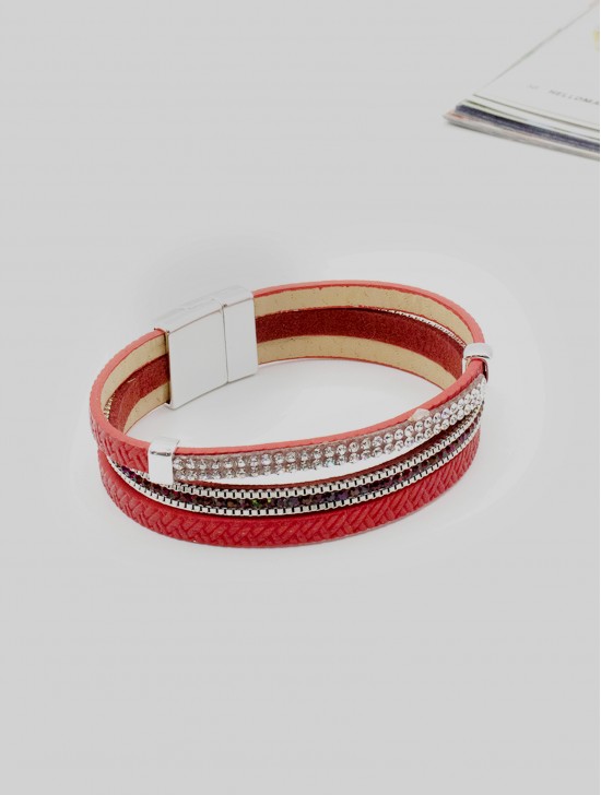 Rhinestone Wrap Magnetic Bracelet 