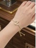 "As Brave as a Butterfly" Adjustable Rhinestone Stretch Bracelet W/ Butterfly 