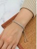 "You are Awesome" Adjustable Rhinestone Stretch Bracelet 