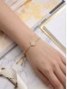 "Family Forever" Flower Heart Adjustable Rhinestone Stretch Bracelet