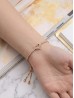 "I Love You" Adjustable heart Rhinestone Stretch Bracelet