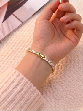 Sparkle Rhinestone Alloy Bracelet 