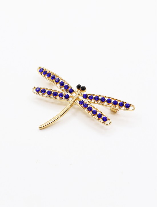 DRAGONFLY RHINESTONE BROOCH