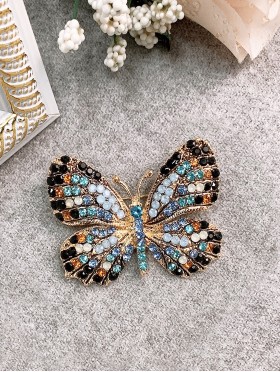 Butterfly Rhinestone Brooch