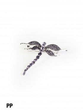 Rhinestone Dragonfly Brooch 