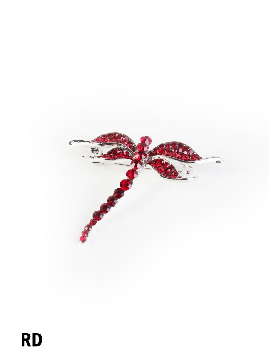 Rhinestone Dragonfly Brooch 