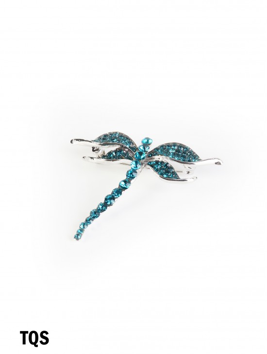 Rhinestone Dragonfly Brooch 