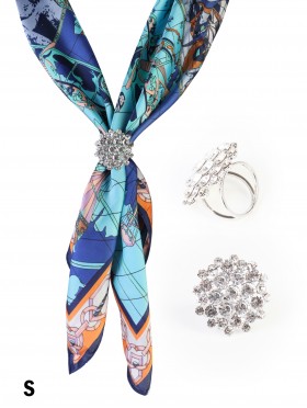 Rhinestone Scarf Pendant/Ring